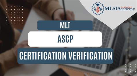 how to verify ascp certification.